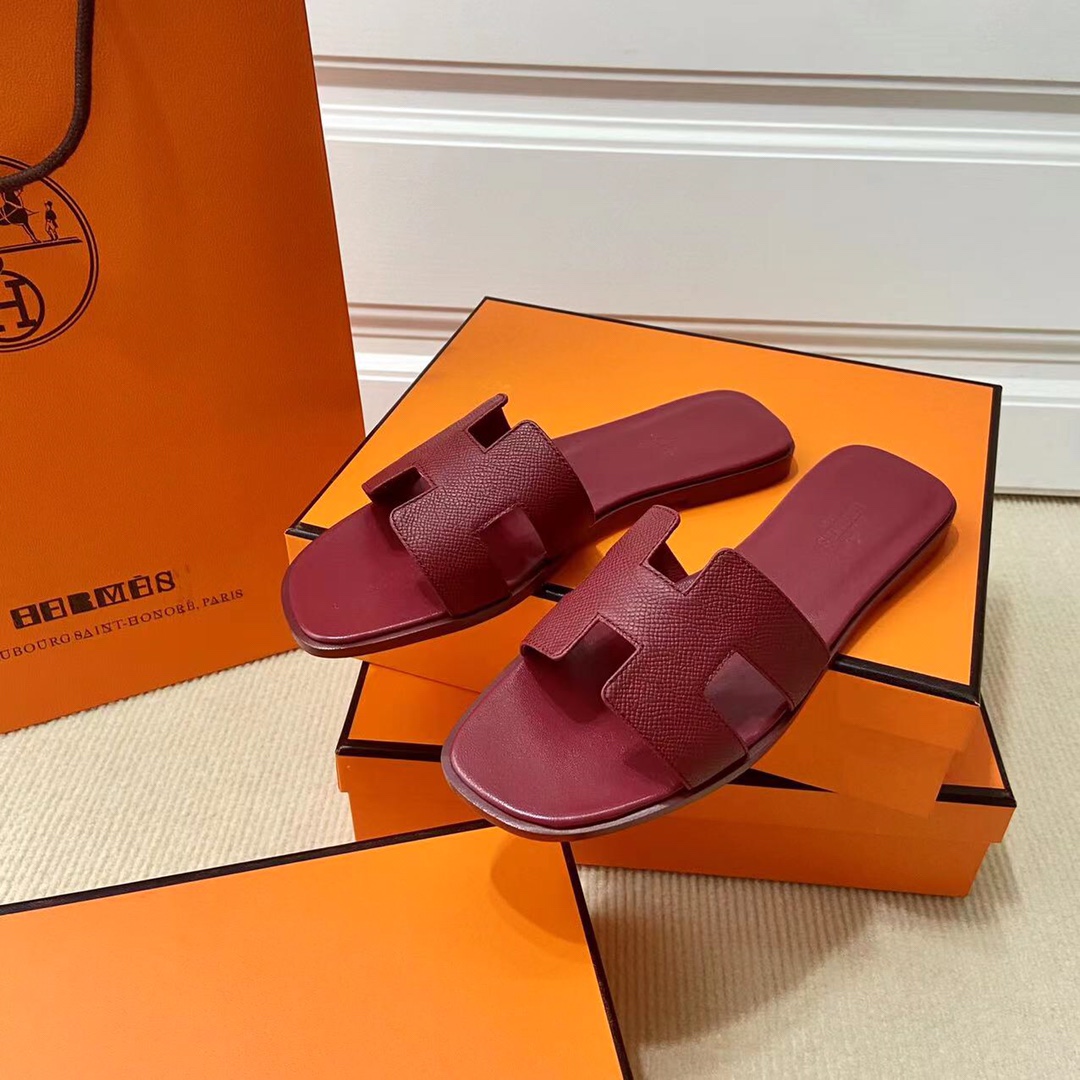 에르메스 올수공 오란 슬리퍼 샌들 앱송 35